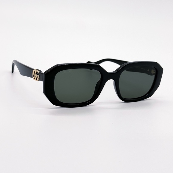 NEW GUCCI GG1535S 001 GEOMETRIC BLACK GREY WOMEN SUNGLASSES GUCCI - Picture 1 of 13